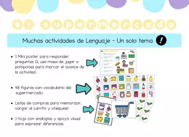 Vista previa - Unidades / Secuencias / Situaciones de Aprendizaje - El Supermercado! Un tema, muchas actividades de lenguaje - página 1