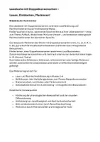 Vorschau - Arbeitsblätter - Doppelkonsonanten. Texte mit Rechtschreibphänomenen. Lesetexte zum Lesen, Entdecken, Markieren! - Seite 1