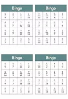 Vorschau - Spiele - Bingo - Brüche: Addieren und Subtrahieren - Seite 3