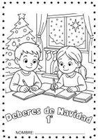 Vista previa - Hojas de trabajo - Deberes de Navidad. 1º de Primaria - página 1