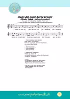 Vorschau - Bildkarten - MUSIKPAKET mit Noten & MP3s - Wenn die erste Kerze brennt - ADVENT ADVENTSKRANZ BRUDER JAKOB - Seite 1