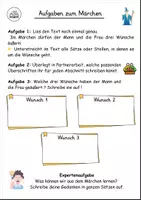Vorschau - Arbeitsblätter - Der Holzfäller und die drei Wünsche – Märchenarbeit mit einfachen Aufgaben - Seite 2