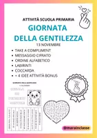 anteprima - Esercizi - GIORNATA DELLA GENTILEZZA 2025 - Pagina di copertina