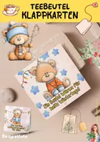 Vorschau - Mal- und Bastelvorlagen - Klappkarten für Teebeutel Teddy Weihnachten ab 1. Klasse - Seite 2