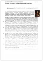 Vorschau - Arbeitsblätter - Arbeitsblatt Geschichte Sek II: Metternich und die Ermordung Kotzebues - Deckblatt