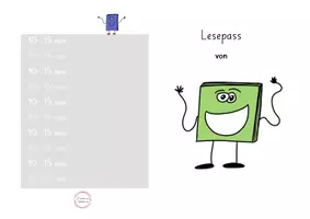 Vorschau - Aufgabenkarten - Lesepass - Deckblatt