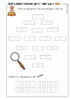 Vorschau - Arbeitsblätter - Arbeitsblatt "unter der Lupe" - Aufgabenfamilien - Seite 3