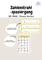 Vorschau - Anderer Materialtyp - Zahlenstrahl 1000- Spaziergang - Deckblatt