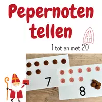 Voorbeeld - Tellen met pepernoten Sinterklaas activiteit peuters kleuters - Voorblad