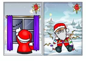 Vorschau - Arbeitsblätter - At the North Pole | Christmas Story Walk | Lesespaziergang Simple Past Englisch - Seite 3
