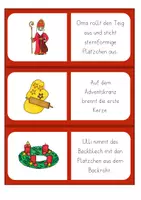 Vorschau - Stationenlernen - Lesedomino ADVENT - Seite 3