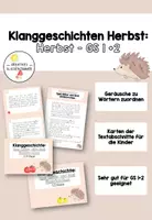 Vorschau - Aufgabenkarten - Klanggeschichten Herbst GS 1 + 2 - Deckblatt