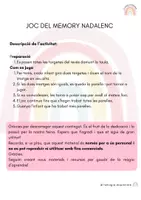 Vista previa - Tarjetas / Manipulativos - Joc Memory Nadal - página 1
