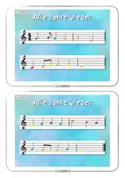 Vorschau - Spiele - 🎬 Musik Weihnachten Alle Jahre wieder Noten für Boomwhackers Video • auch Musik fachfremd - Seite 2