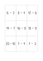 Vorschau - Aufgabenkarten - Strategiekarten 1. Klasse minus mit ZÜ - Seite 1