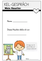 Vorschau - Arbeitsblätter - KEL-Gespräch mit Präsentation – 4. Klasse | Haustier-Thema | Grundschule - Reflexions- & Elternbögen - Seite 1