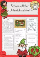 Vorschau - Stundenentwürfe - Schneewittchen Märchen Unterrichtseinheit Werkstatt fächerübergreifend Klasse 1/2 - Deckblatt
