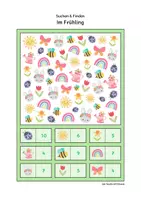 Vorschau - Arbeitsblätter - Suchen & Finden: Im Frühling (Wimmelbild, Zählen im Zahlenraum bis 10) - Seite 2