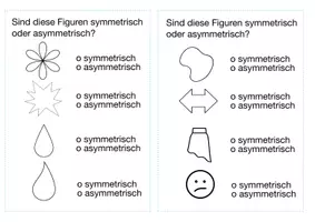Vorschau - Arbeitsblätter - Symmetrisch oder asymmetrisch Übungskartei - Seite 3