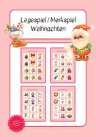 Vorschau - Spiele - Merkspiel / Legespiel / Paare finden Weihnachten - Deckblatt