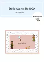 Vorschau - Spiele - Stellenwerte Zahlenraum 1000 Würfelspiel - Deckblatt