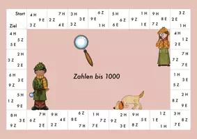 Vorschau - Spiele - Stellenwerte Zahlenraum 1000 Würfelspiel - Seite 2