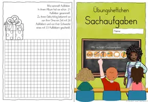 Vorschau - Arbeitsblätter - Sachaufgaben - Übungsheftchen: Addition und Subtraktiom im ZR bis 100 - Seite 3