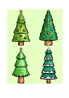 Vorschau - Spiele - Weihnachtsbaum Puzzle, Weihnachtsbaumhälften zordnen, Paare finden - Seite 1