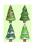 Vorschau - Spiele - Weihnachtsbaum Puzzle, Weihnachtsbaumhälften zordnen, Paare finden - Seite 3