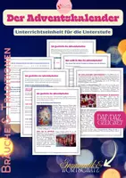 Vorschau - Unterrichtsreihen - Der Adventskalender – Ursprung und Bedeutung – Grammatik & Leseverständnis DaF/DaZ - Deckblatt
