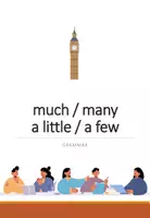 Vorschau - Arbeitsblätter - much and many / a little and a few (Grammatik) - Deckblatt