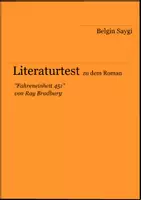 Vorschau - Arbeitsblätter - Literaturtest zu "Fahreneinheit 451" von Ray Bradbury - Deckblatt