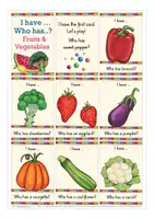 Vorschau - Spiele - I Have, Who Has – Fruits and Vegetables | Englisch Spiel für die Grundschule - Seite 1