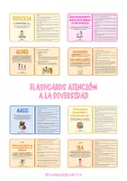 Vista previa - Refuerzo / NEE / Materiales de apoyo - Flashcards Atención a la Diversidad - Portada
