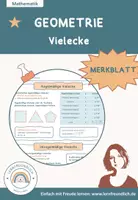 Vorschau - Merkblätter - Merkblatt: Vielecke - regelmäßige und unregelmäßige - Deckblatt