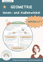 Vorschau - Merkblätter - Merkblatt: Innenwinkel und Aussenwinkel in Vielecken - Deckblatt