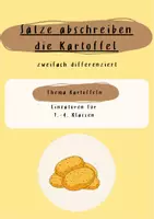 Vorschau - Arbeitsblätter - Sätze abschreiben zum Thema Kartoffel - Deckblatt