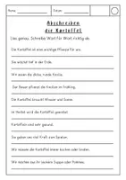 Vorschau - Arbeitsblätter - Sätze abschreiben zum Thema Kartoffel - Seite 3