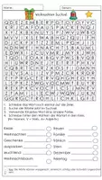 Vorschau - Arbeitsblätter - Suchsel Weihnachten - Seite 1
