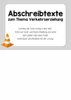 Vorschau - Aufgabenkarten - Abschreibkartei - Thema Verkehrserziehung - mit Lösungen - Seite 2