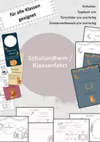 Vorschau - Arbeitsblätter - Material zum Schullandheim / Klassenfahrt Tagebuch - Deckblatt