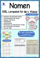 Vorschau - Unterrichtsreihen - XXL Lernpaket zu den Nomen (abstrakte Nomen, die vier Fälle, zusammengesetzte Nomen, Singular und Plural, Oberbegriffe, Geschlecht...) - Seite 1
