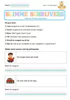 Voorbeeld - Creatief schrijven: Slimme schrijvers deel 3 - 2de leerjaar / groep 4 - Voorblad