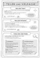 Vorschau - Merkblätter - Merkblatt: Teiler und Vielfache - Teiler finden - Seite 2