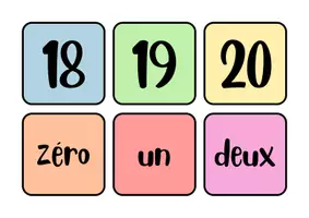 Προεπισκόπηση - Flashcards - Plan de leçon: Les nombres de 0 à 20 - Σελίδα 3