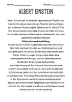 Vorschau - Stundenentwürfe - Albert Einstein - Ein Genie der Wissenschaft - Seite 1