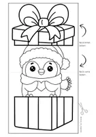 Vorschau - Mal- und Bastelvorlagen - Klappkarten Weihnachten Überraschung Winter Geschenk - Seite 3