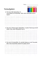 Vorschau - Arbeitsblätter - Textaufgaben Ende Klasse 2 (sehr leicht) - Seite 2