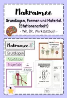 Vorschau - Stundenentwürfe - Makramee: Grundlagen der Technik (Stationenarbeit) - Deckblatt