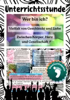 Vorschau - Stundenentwürfe - 🌈 Foliensatz: Geschlecht, Identität und Vielfalt - Deckblatt